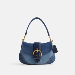NEW Coach Denim Shoulder Bag Limited Edition
